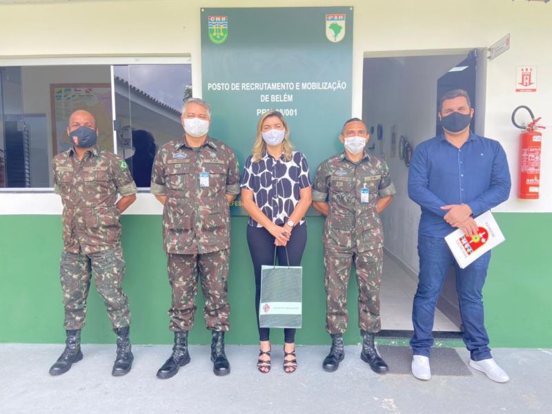 Prefeita de Benevides toma posse como presidente da Junta de Serviço Militar