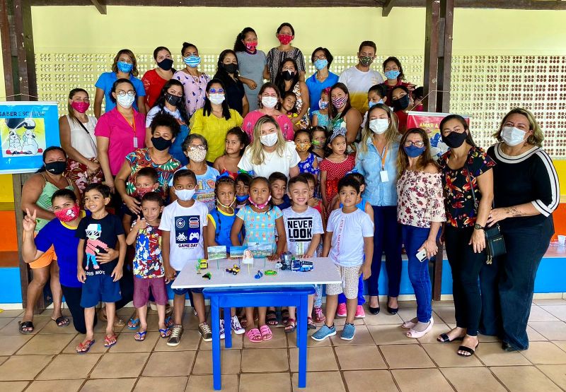 Prefeitura Municipal de Benevides reúne crianças para construir o PlanMob e ações do programa Urban95 no município. 