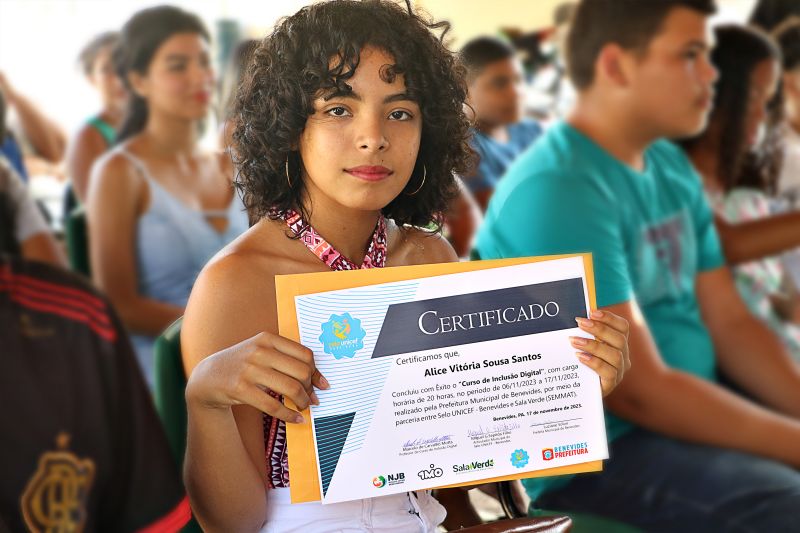 Certificado do Curso Inclusão Digital sennat