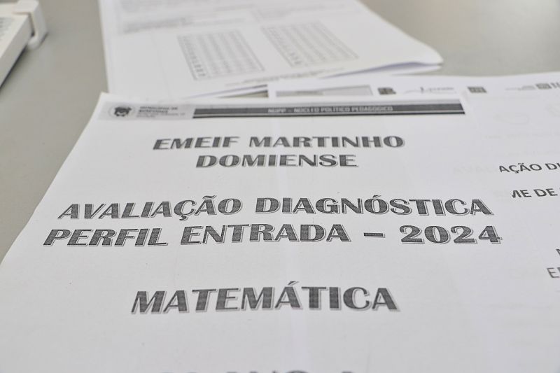 Avaliação diagnóstica Escola Martinho Dominiense