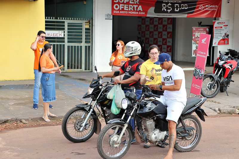 Panfletagem no Centro comercial