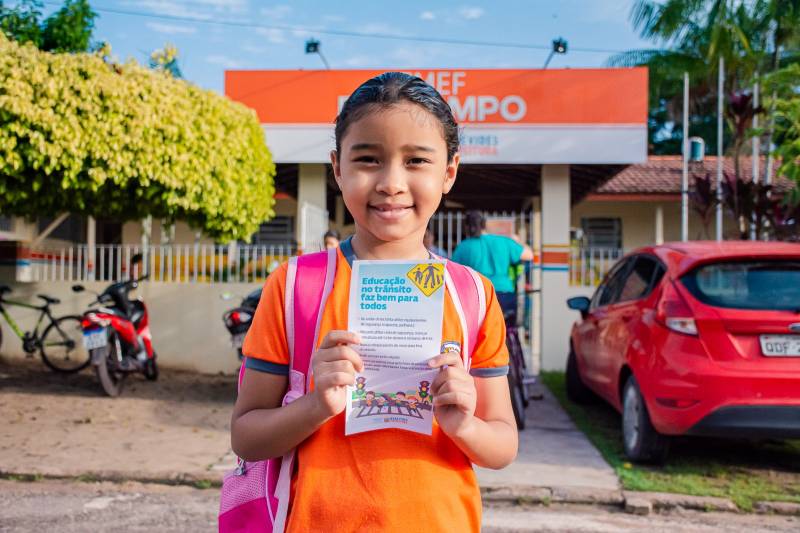 Prefeitura de Benevides promove ações educativas para reforçar segurança no trânsito durante o retorno às aulas