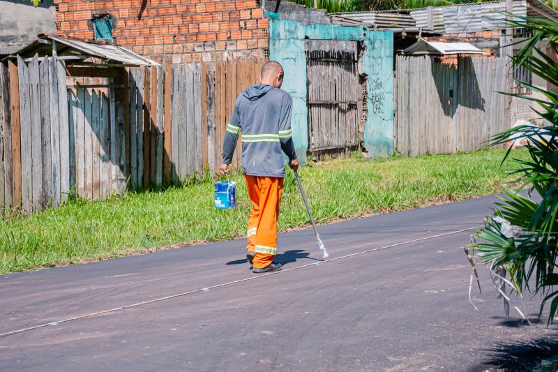 SINALIZAÇÃO ASFÁLTICA (HORIZONTAL) NO BAIRRO DAS FLORES