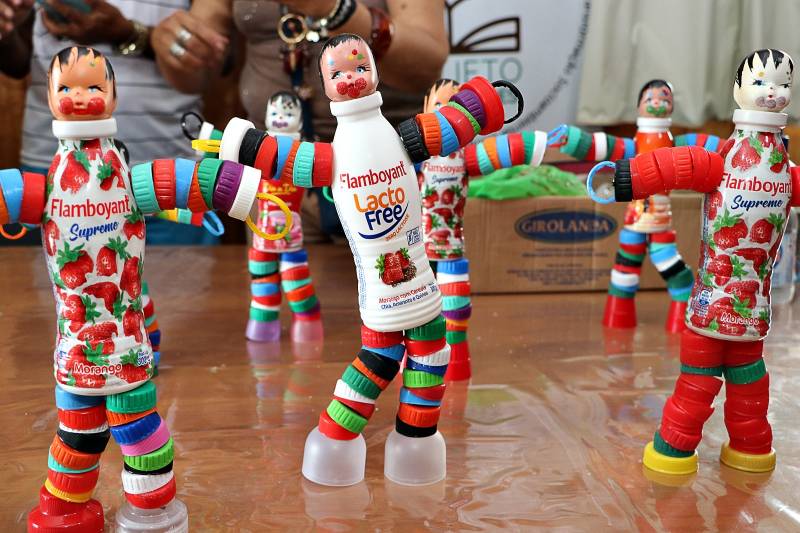 Sala Verde sediou oficina de confecção de peças usando materiais reaproveitáveis