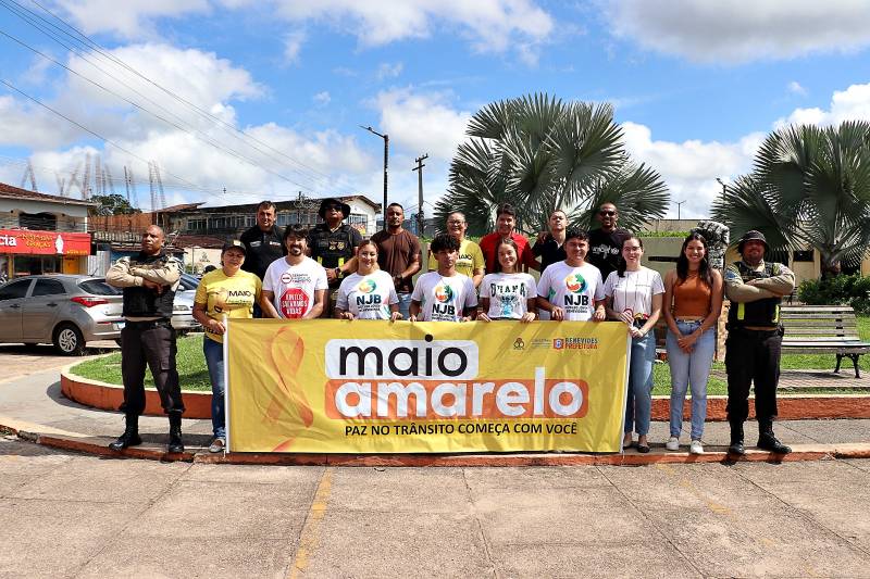 Prefeitura de Benevides inicia a campanha Maio Amarelo para um trânsito seguro