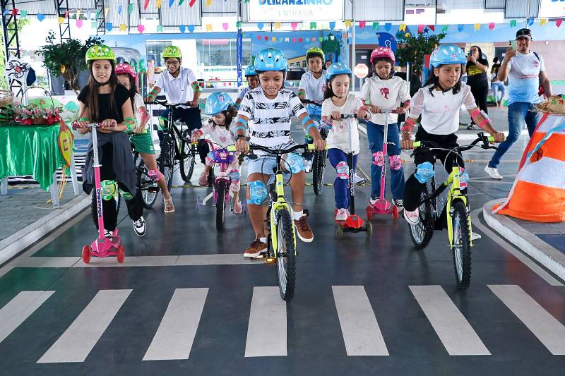 Comitê das Crianças de Benevides visita o Detranzinho e aprende sobre segurança no trânsito
