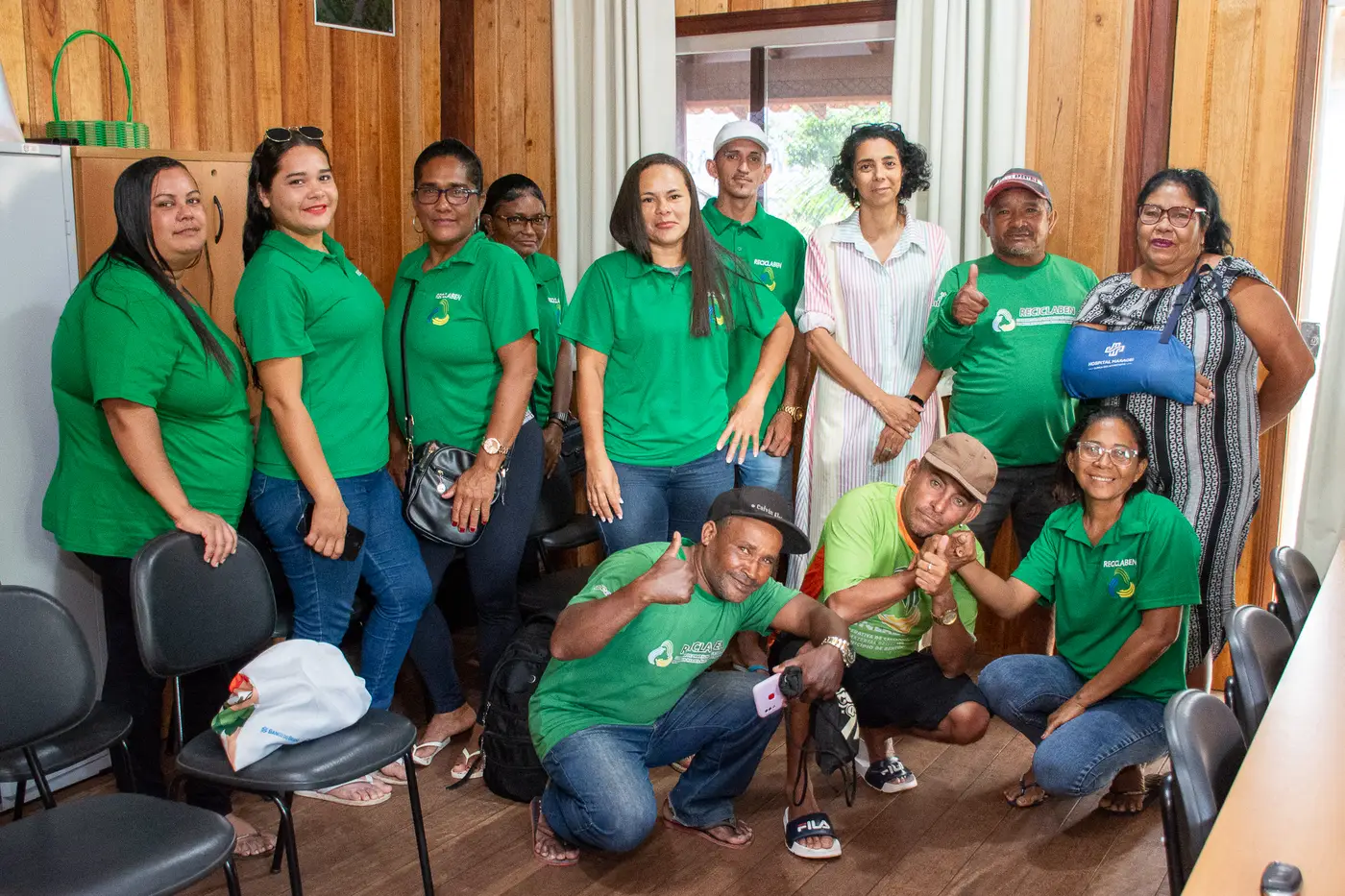 Cooperados da Reciclaben participam de curso promovido pela Prefeitura de Benevides em parceria com a Natura