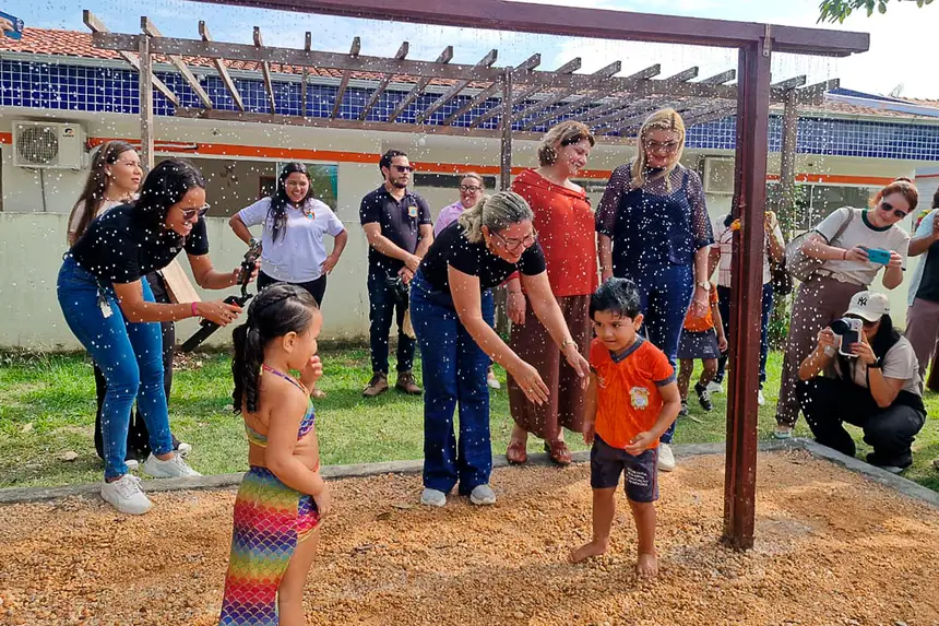 Prefeitura de Benevides inaugura no CMEI Juritis o Projeto Piloto do Parque Naturalizado